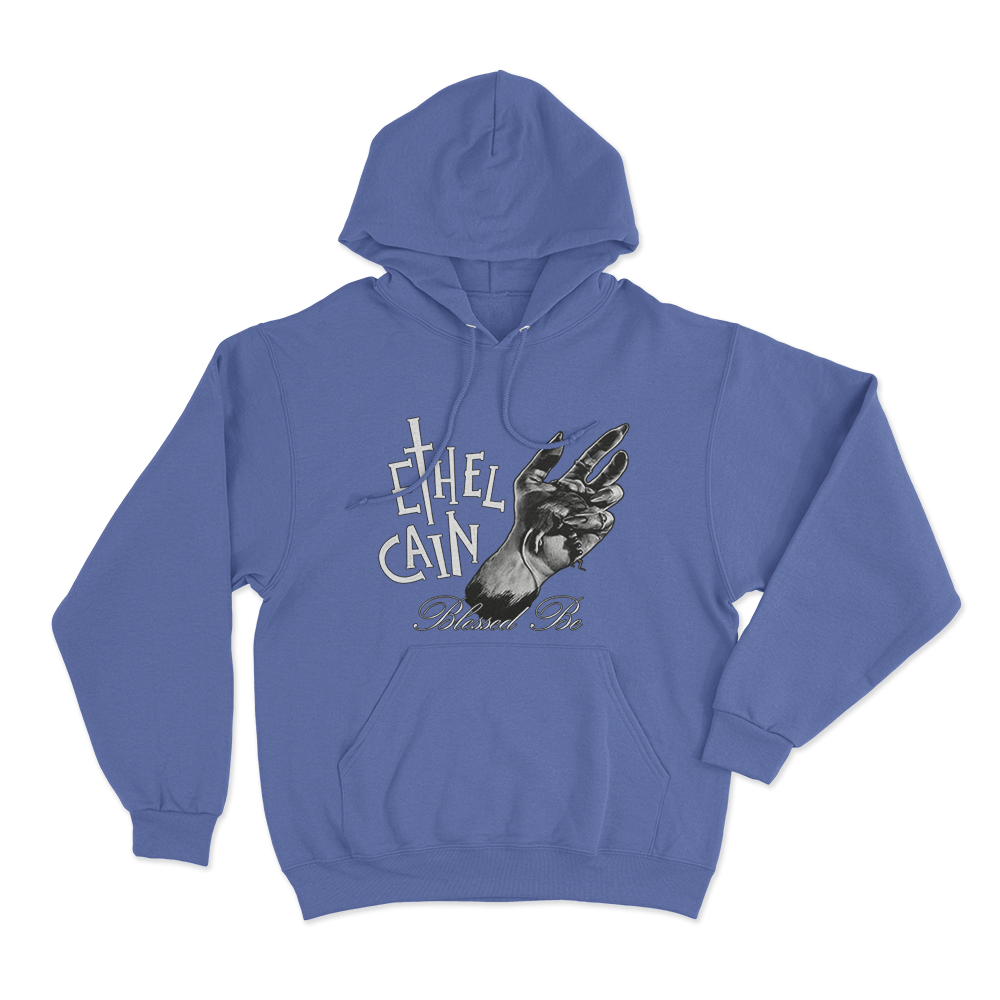 Blessed Hand Hoodie Blue Blessed Hand Hoodie Blue 1