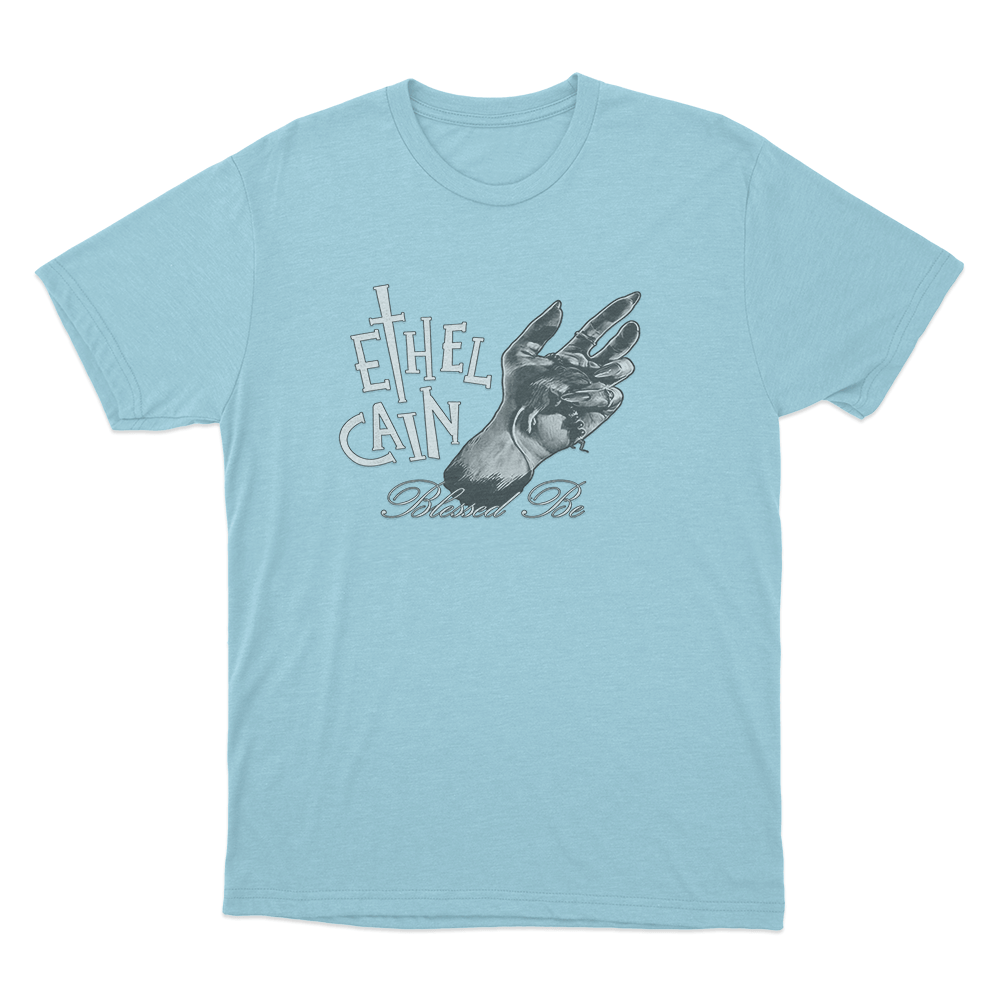 Blessed Hand T Shirt Sky Blue Blessed Hand T Shirt Sky Blue