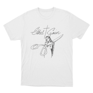 Scissors Girl T Shirt White