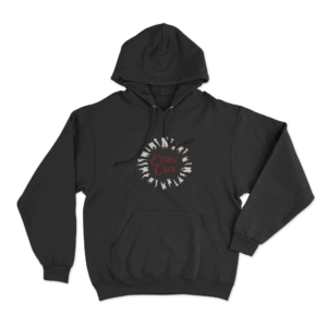 Teeth Wreath Hoodie Black 2