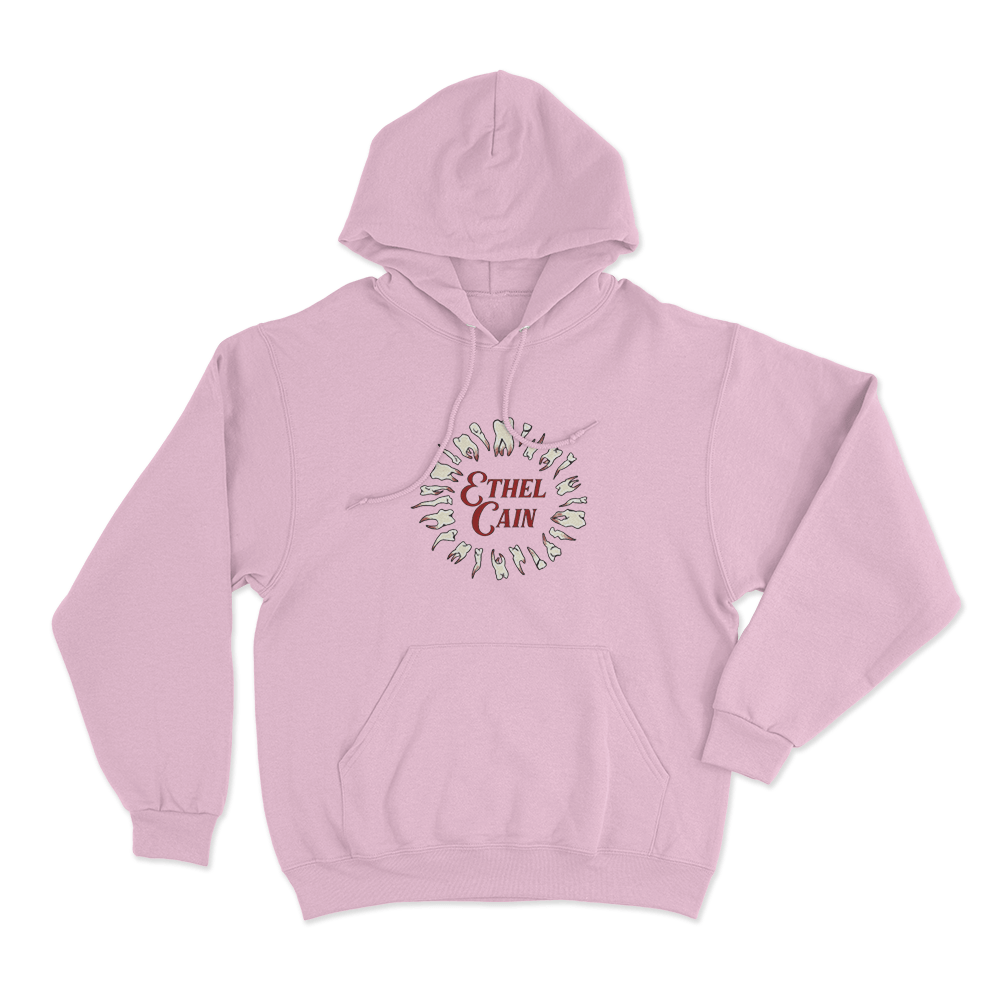 Teeth Wreath Hoodie Pink Teeth Wreath Hoodie Pink 2