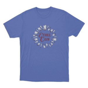 Teeth Wreath T Shirt Blue