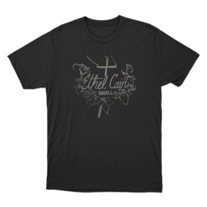 Vine Cross T Shirt Black